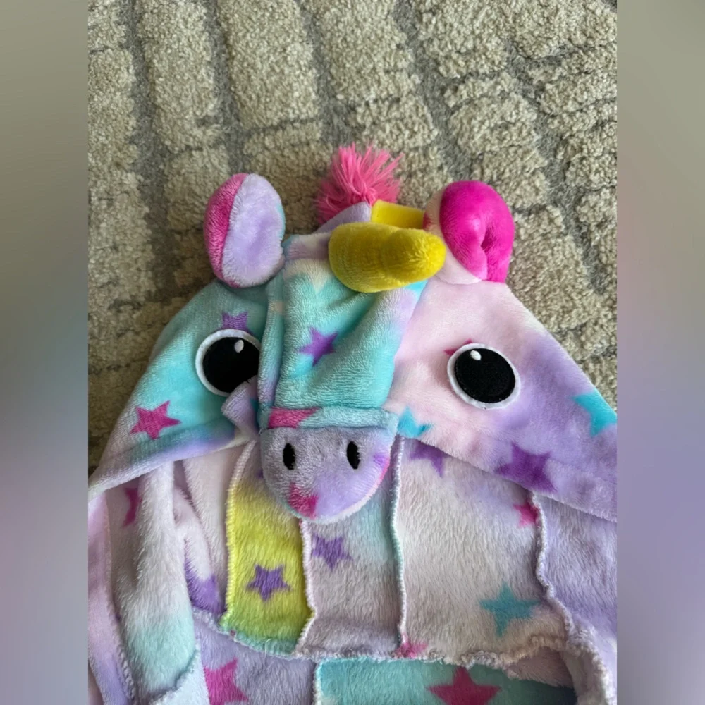 Colorful Unicorn Hooded Kids Footie